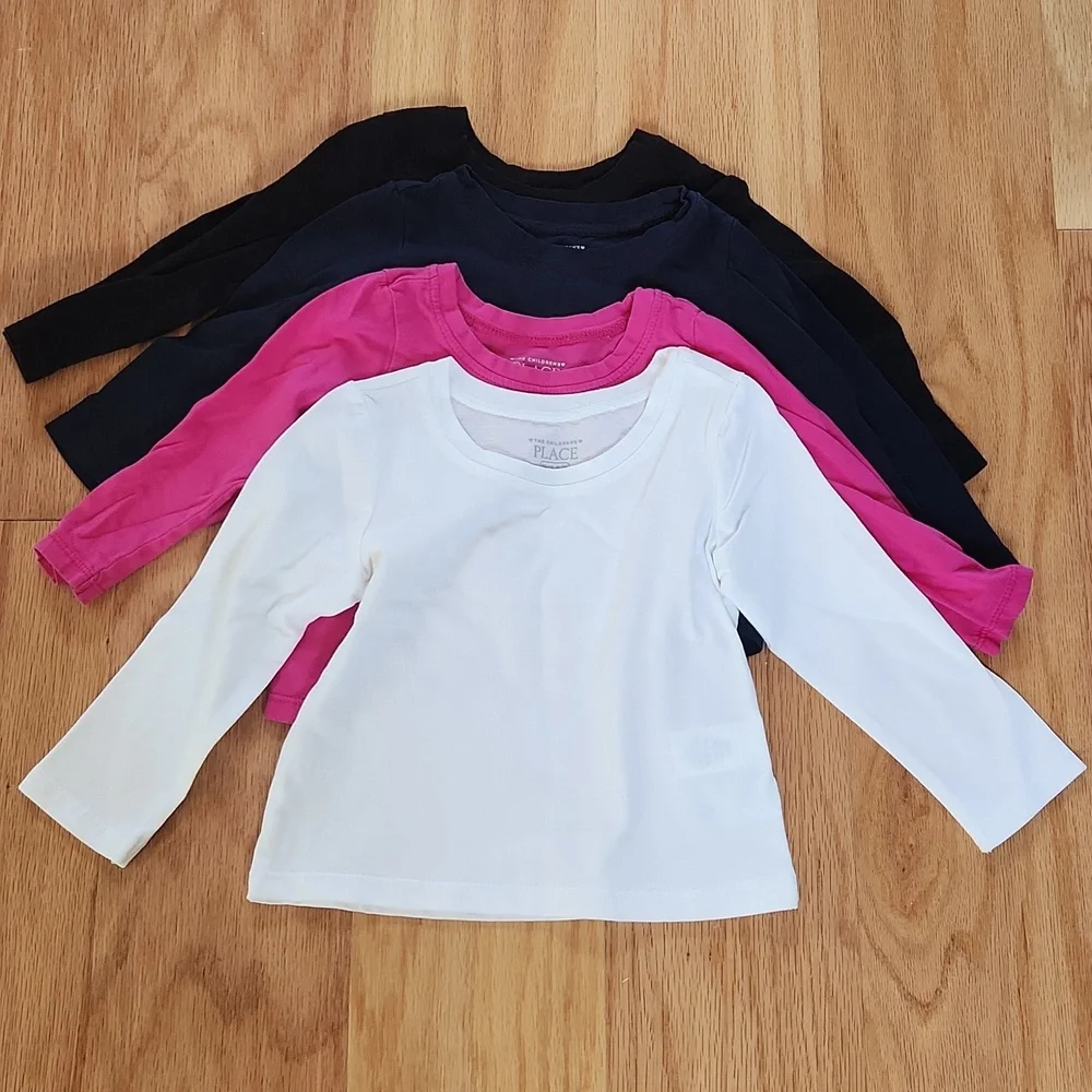 Children's Place Long Sleeves Tees set of 4 Size 12-18 months